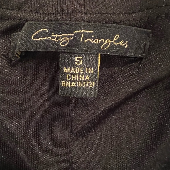 CITY TRIANGLES juniors black-iridescent sequin dress/size 5 - Picture 8 of 12